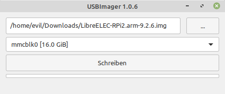 USB Imager Dialog